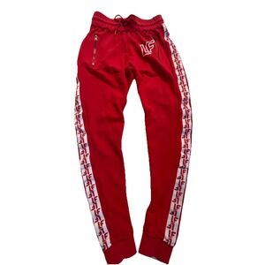 LF‎ The Brand Joggers Sweatpants Women's XS Red EUC Hip Hop Streetwear Urban